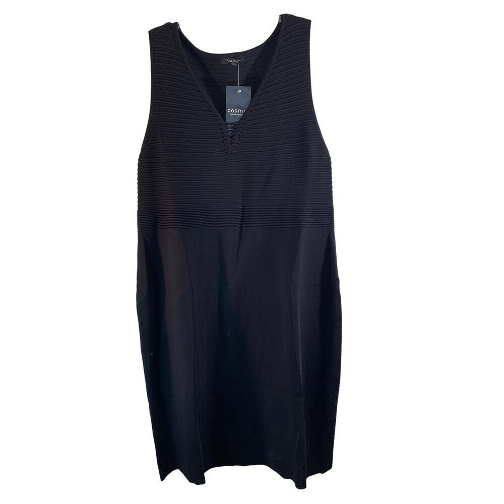 CRAZY LINE Women’s Black Sleeveless Dress / Size: 18